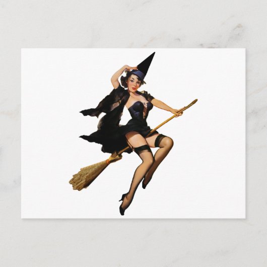 ピンアップ魔女 ポストカード (正面)