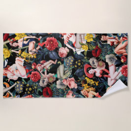 ピンアップIII ビーチタオル