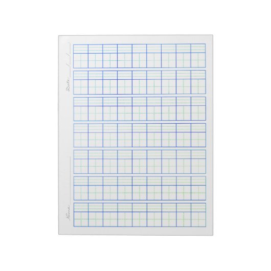 ピンイン田字格紙、中国語の書道練習 ノートパッド (回転)