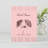 ピンエレガントクのヴィンテージ傘 招待状 (スタンド正面)