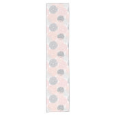 ピンエレガントクグレーダリアフローラ ショートテーブルランナー (正面)