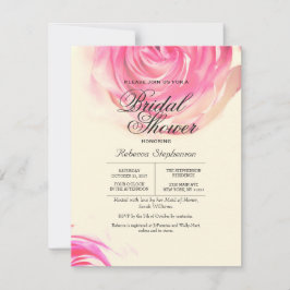 ピンエレガントクローズプリント 招待状