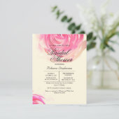 ピンエレガントクローズプリント 招待状 (スタンド正面)