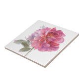 ピンエレガントク植物の水彩 タイル (側面)