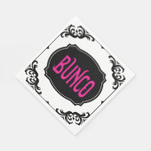 ピンエレガントモダンクバンコパーティーナイト スタンダードランチョンナプキン (角)