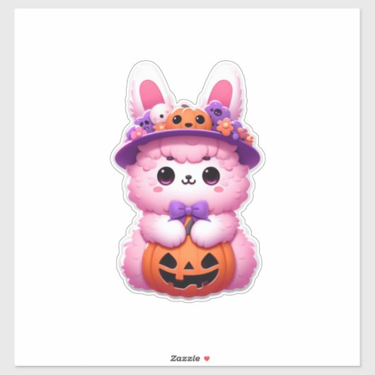 ピンカウィーンふわふわバニーaiアート シール (シート)