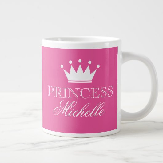 ピンカスタムクの王冠が20オンスの大きさになり過ぎた ジャンボコーヒーマグカップ (右)