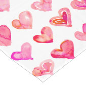 ピンガーリークハートカスタムの14" X 72"テーブルランナー ショートテーブルランナー (コーナー)