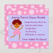 ピンガーリークバブルダンスリサイタル 招待状 (正面/裏面)