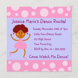 ピンガーリークバブルダンスリサイタル 招待状