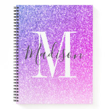 ピンガーリークパープルグリッターMonogram Name