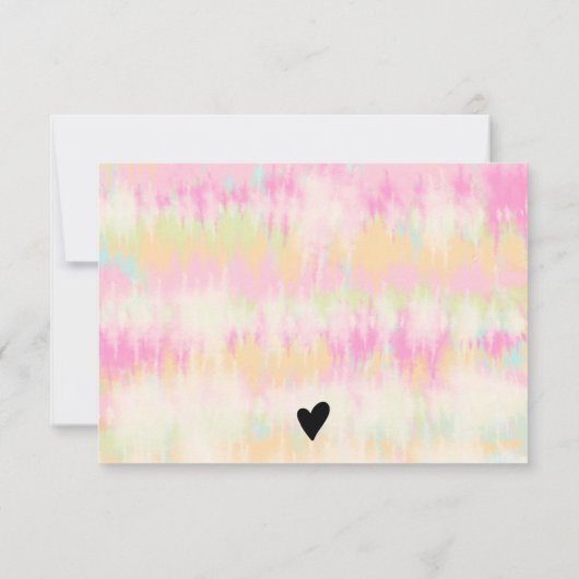 ピンガーリークボホ絞り染め感謝してい注文 サンキューカード (裏面)