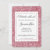 ピンガーリークローズグリッター 招待状 (正面)