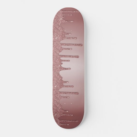 ピンガーリークローズ金ゴールドグリッタースパークルドリップス スケートボード (正面)