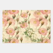ピンガーリーク素朴・フローラ・ブーケ ラッピングペーパーシート (正面)