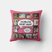 ピンガーリーク·おもしろい·ワールド最高のの叔母さんの写真  クッション (裏面)