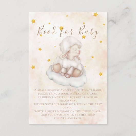 ピンキエレガントラム魔法スター羊の本ベビー エンクロージャーカード (正面)