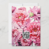 ピンキッシュレッズフローラ秋の結婚式 招待状 (裏面)