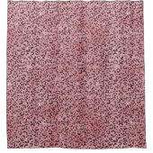 ピンキヒョウ柄スパークルグリッター シャワーカーテン (正面)