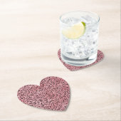 ピンキヒョウ柄スパークルグリッター ペーパーコースター (インサイチュ)