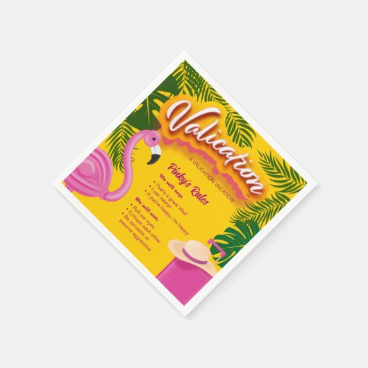 ピンキーの検証休暇 スタンダードカクテルナプキン (角)