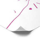 ピンキーの約束とハート ポスター (角)