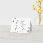 ピンキーの約束 カード (黄色い花)