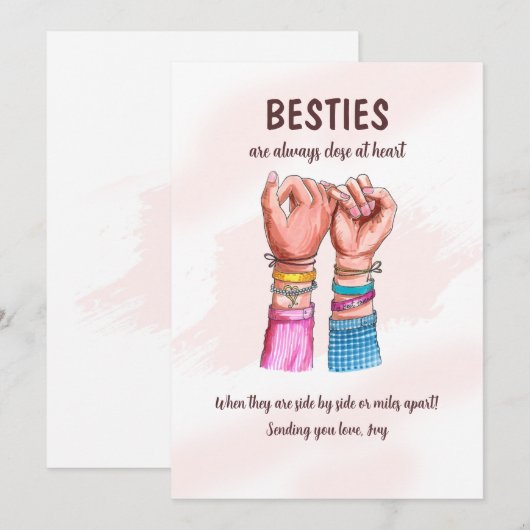 ピンキーの約束 招待状 (正面/裏面)