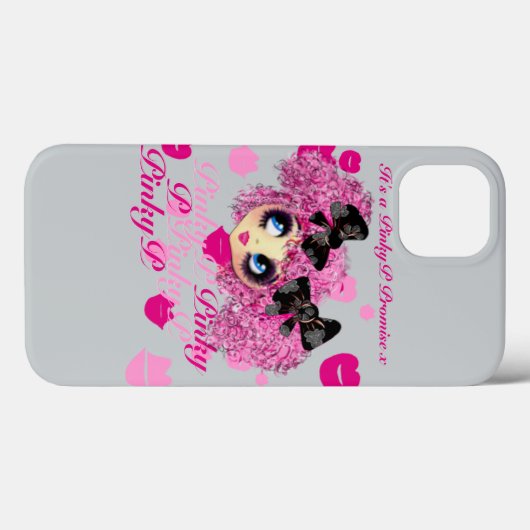 ピンキーはかわいいPinkyPとのBFFギフトを約束 Case-Mate iPhoneケース (裏面 (横))