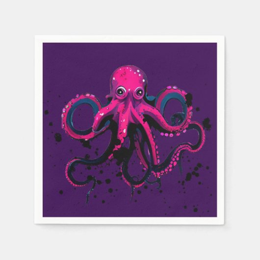 ピンキーインキー スタンダードカクテルナプキン (正面)