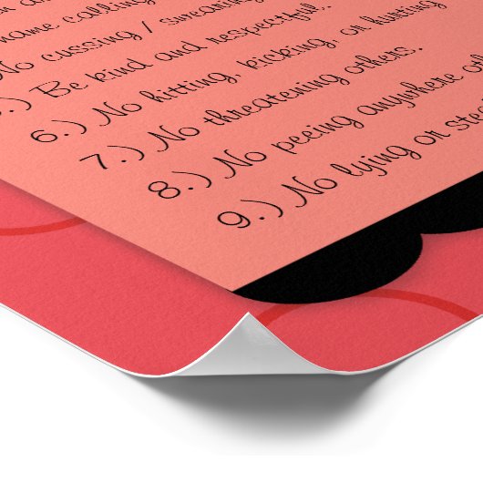 ピンキーエレファントハウスルールポスター ポスター (角)