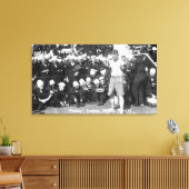 ピンキーコスビーボクシング試合の準備 キャンバスプリント (インサイチュ (リビング))