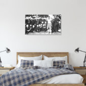 ピンキーコスビーボクシング試合の準備 キャンバスプリント (インサイチュ (寝室))