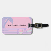 ピンキーサンセットアンドシェードラベル ラゲッジタグ (正面横)