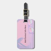 ピンキーサンセットアンドシェードラベル ラゲッジタグ (正面縦)