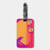 ピンキーサンセットアンドシェードラベル ラゲッジタグ (裏面縦)