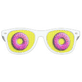 ピンキードーナツとカラフルの振りかける+あなたのアイディア レトロサングラス (正面)