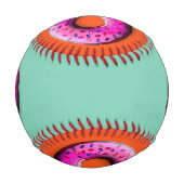 ピンキードーナツとカラフルの振りかける+あなたのアイディア 野球ボール (正面)