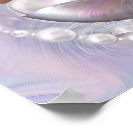 ピンキーバラ新生児ガールフォトフレームポスター ポスター (角)