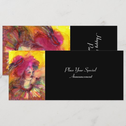 ピンキーピエロ 案内状 (正面/裏面)