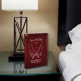 ピンキープロミットカップルの名前ロマンチックなフォトブロック フォトブロック