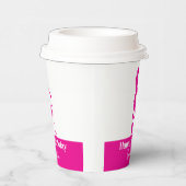 ピンキーレディーゴルファー誕生日モノグラム 紙コップ (右)