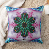 ピンキー万華鏡のように千変万化するパターン クッション (ブランケット)