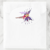 ピンキー妖精 楕円形シール (バッグ)