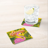 ピンキー検証の休暇 スクエアペーパーコースター (インサイチュ)