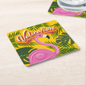 ピンキー検証の休暇 スクエアペーパーコースター (アングル)