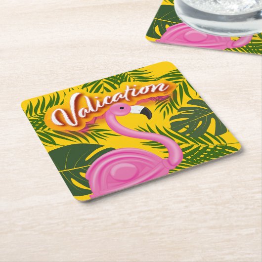 ピンキー検証の休暇 スクエアペーパーコースター (アングル)