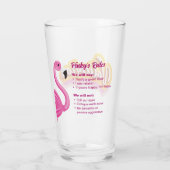 ピンキー検証の休暇 タンブラーグラス (裏面)