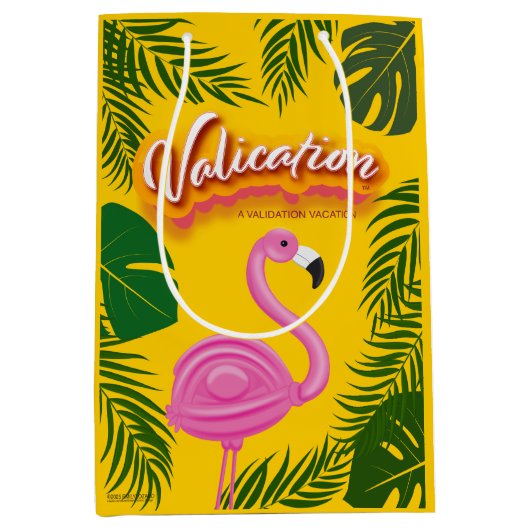 ピンキー検証の休暇 ミディアムペーパーバッグ (正面)