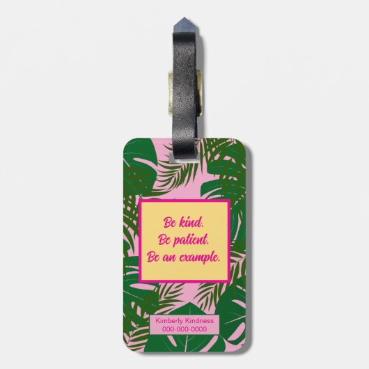 ピンキー検証の休暇 ラゲッジタグ (裏面縦)